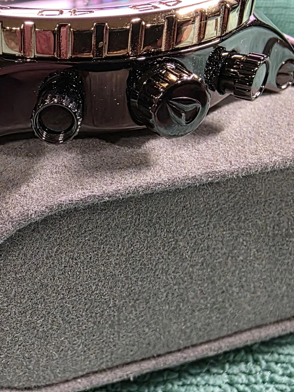 Nixon Rare Brown Metal Chronograph Watch